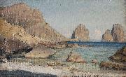 Albert Hertel Capri France oil painting artist